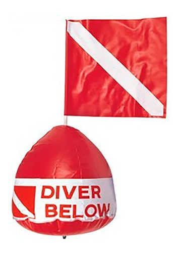 Boya Inflable Vinilo Buceo Con Bandera Aropec - -sdshop