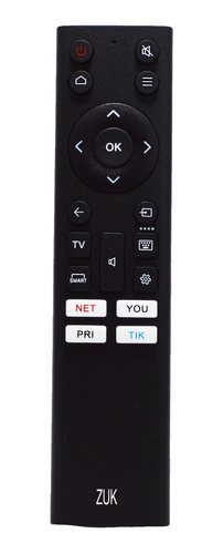 Control Remoto Tv Led Smart Para Noblex Hisense 627 Zuk