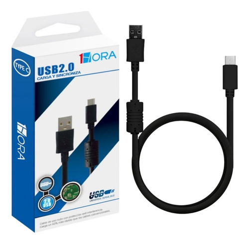 Cable Tipo C Usb-c A Usb 2.0 Rudo Carga Rapida 1.5m Full