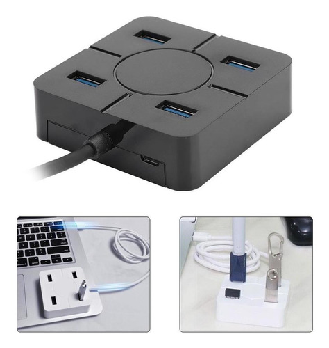 Hub Usb3.0 Splitter 4 En 1, 4 Puertos, Multipropósito