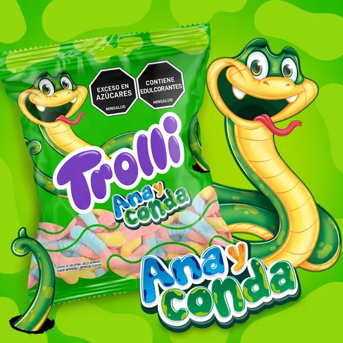 Gomitas Dulces Trolli Tortuga Ninjasplash 60grs Pack X6 Ud