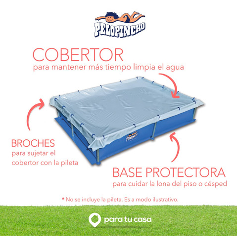 Cubre Pileta Cobertor Y Base Protectora 1020 Pelopincho Ct