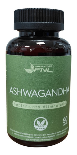Ashwagandha 90 Cap. Vegano/ 100% Natural. Agronewen.