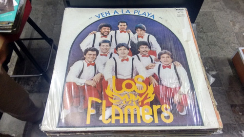 Lp Los Flamers Ven A La Playa En Acetato,long Play