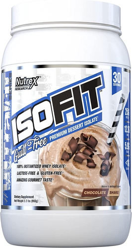 Imagen 1 de 4 de Proteína Nutrex Isofit Aislada Cero Gluten Sin Lactosa 2.2lb