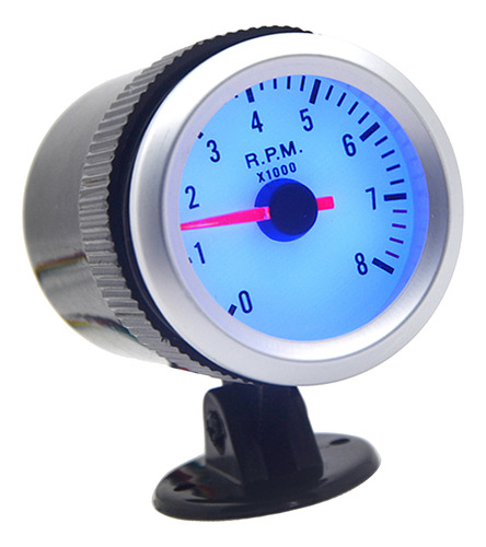 Tacómetro Digital Tach Azul Con Luz De 52 Mm, 0 ~ 8000 Rpm