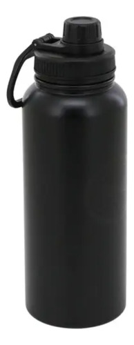 Botella Termica Acero Inoxidable Doble Capa 1 Litro Safit Color Negro