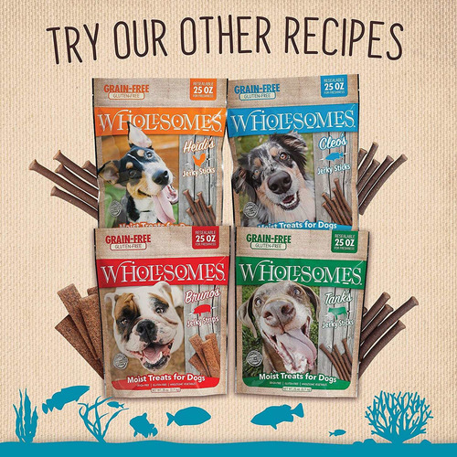 Wholesomes Cleos Jerky Sticks Grain Free Dog Treats, 25 Oz