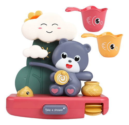 Juguetes Juego De Oso Acuático Baño Para Bebé Juego De 3pz
