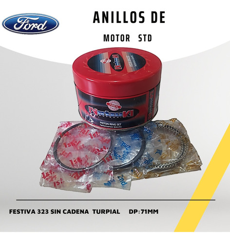 Anillos Para Ford Festiva 1,3 Mazda 323 S/cadena Turpial Std