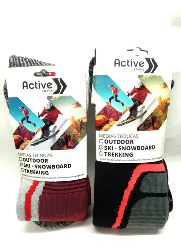 Medias Térmicas Sox ® Ski / Snowboard Tecnologia In-flex Frio