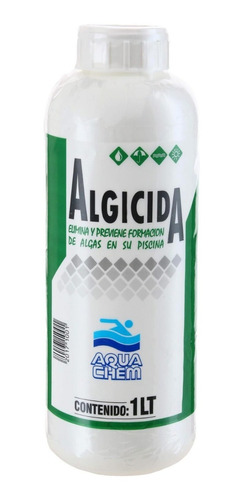 Alguicida Para Piscinas 1 Litro Frasco Verde