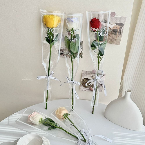 50 Unidades De Saco De Embrulho De Flores Em Estilo Único Co