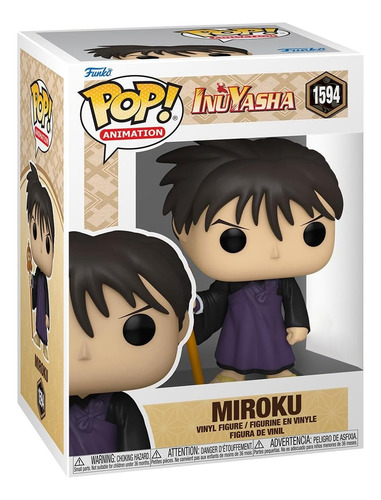 Funko Pop! Animation: Inuyasha - Miroku Exclusivo 1594 (Usado)