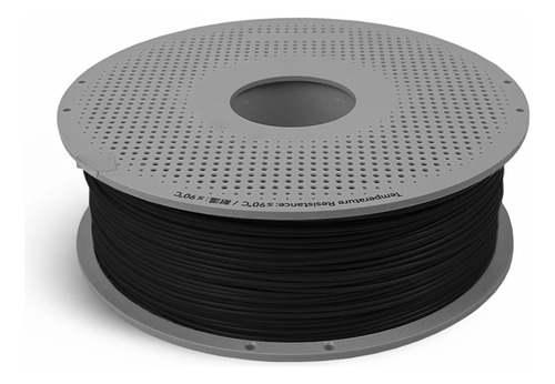 Filamento Bambu Lab Pla Matte Charcoal Preto 1kg 1.75mm Com Carretel Reutilizável E Chip Rfid Reconhecimento Automático Em Impressoras Bambu Lab, Alta Precisão E Qualidade