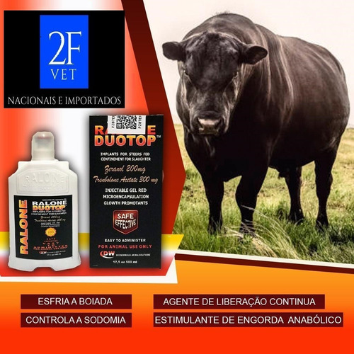 Imagem 4 de 4 de Ralone Duotop 500ml Maximo Ganho Peso Bovinos Anabol Engorda
