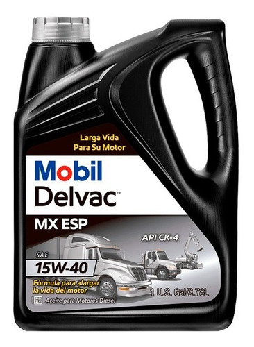 Aceite Mobil Delvac Mx Esp 15w-40 Galón Para Motores Diesel.