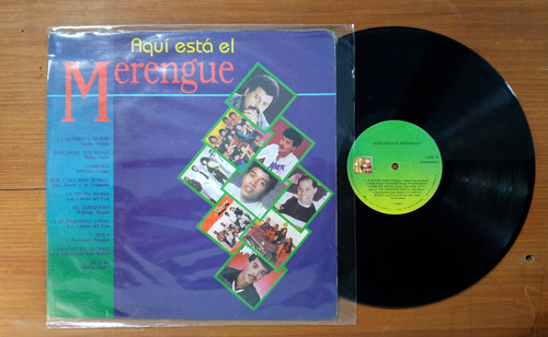 Aqui Esta El Merengue 1993 Disco Lp Vinilo Colombia