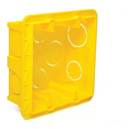 Kit Com 16 Caixa De Luz Pvc 4x4 Amarela Gl Eletro