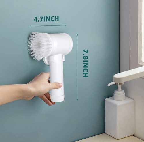 Cepillo Giratorio Eléctrico Para Limpieza De Cocina Y Baño