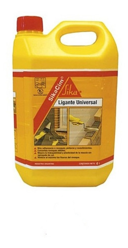 Sika Cim Aditivo Ligante Acrilico 4lt Albañileria Revoque