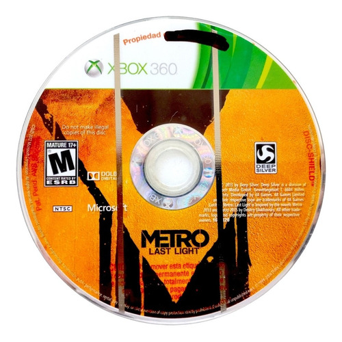 Metro Last Light Xbox 360 En Español (Reacondicionado)
