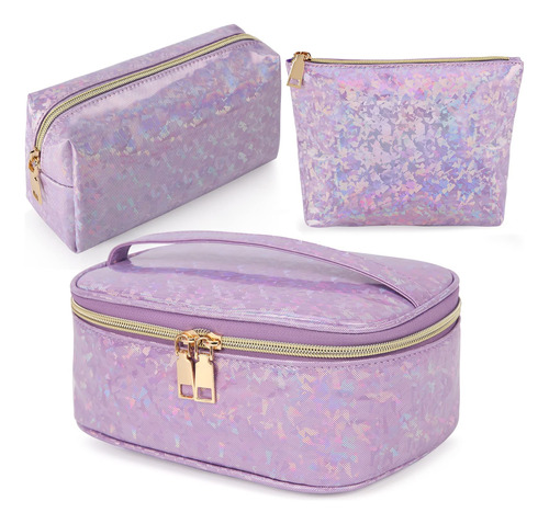 Bolsa De Maquillaje De Cuero, Bolsa De Maquillaje Impermeabl