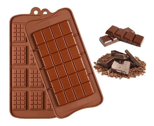 Molde Silicona Bombón Barra Tableta Chocolate Repostería Bba