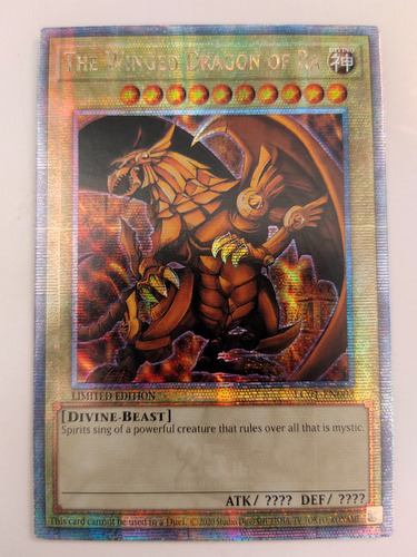 Yugioh! Tcg The Winged Dragon Of Ra Lc01-en003 1st Ed Sec