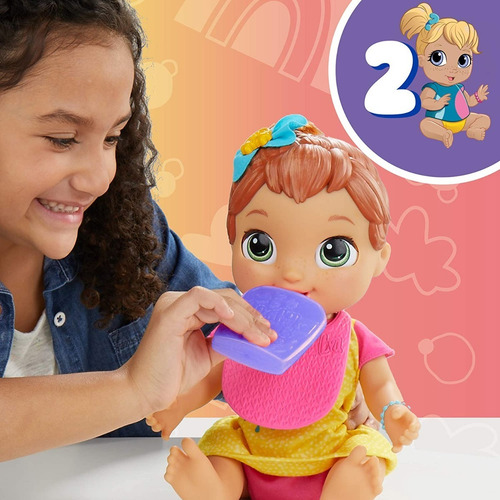 Baby Alive Muñeca Bebé Crece Feliz Con Accesorios