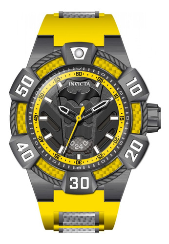 Reloj Para Hombres Invicta Dc Comics 41074 Amarillo, Gris