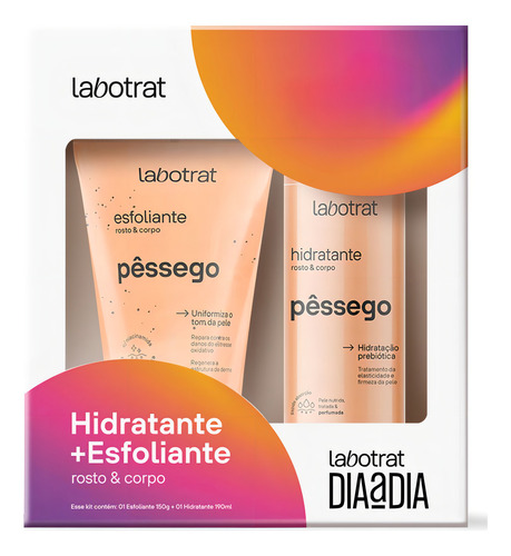 Kit Esfoliante Hidratante Pêssego Labotrat