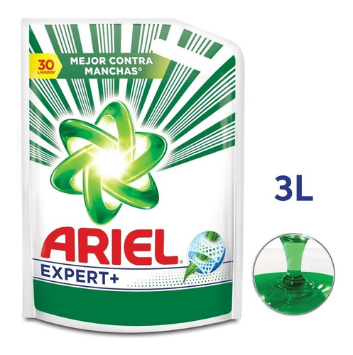 Jabón Para Ropa Ariel Líquido Doble Poder Expert + 3l 