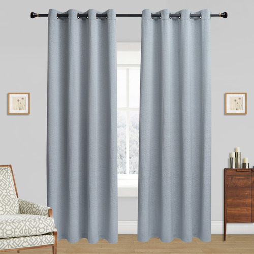 Cortinas Bumbu Liso Hogar 2 Panos 140x220 Cm
