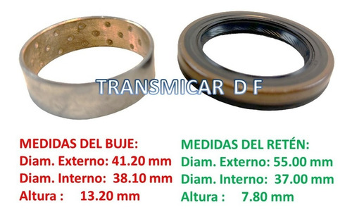 Reten + Buje Bomba Transmision Aw6040 Aw5040 Chevy Astra Gm