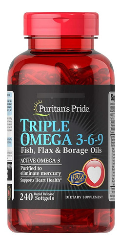 Omega 3, 6 Y 9 , Triple Omega Americanas 240und