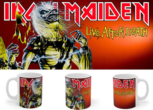 Rnm0438b Taza Tazon Iron Maiden Live After Death (version 2)