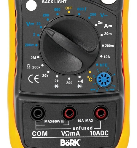 Imagen 4 de 4 de Multímetro Digital Mitzu Mp-6014 Con Medidor De Frecuencia