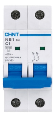 Breaker Termomagnetico Chint 2x1a 09826