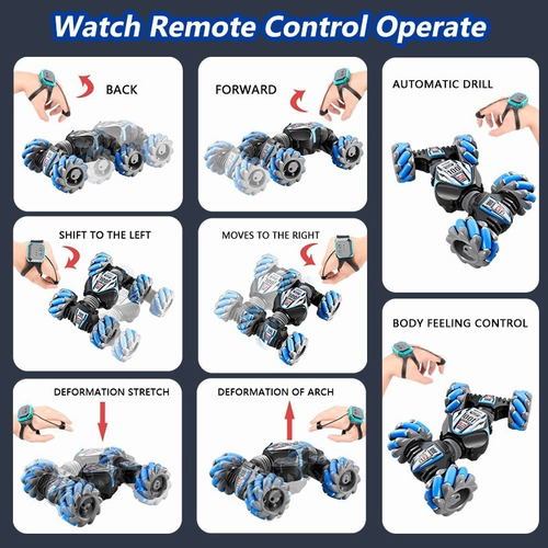 Carro Control Remoto 4wd Sensor Gestos Música Giro 360
