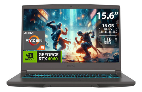 Laptop Gamer Msi Thin A15: R9, 16gb, Ssd 1tb, Rtx 4060, W11h