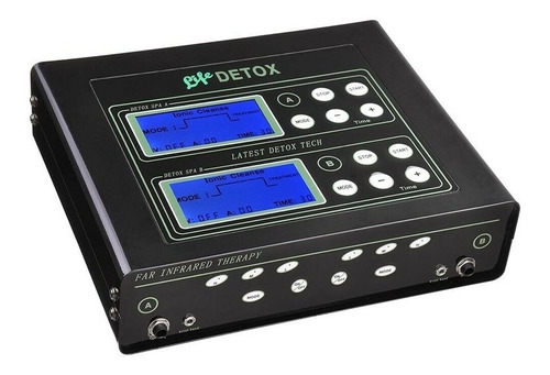 Desintoxicador Iónico Profesional Dual Con Bandas Infrarroja Color Negro