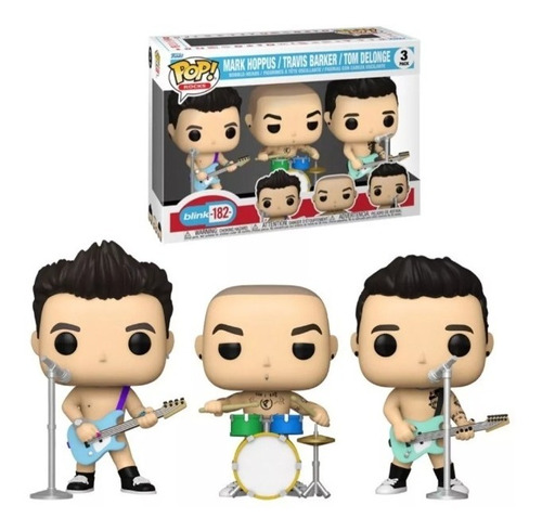 Blink 182 Funko Pop Rocks 3pack Tom Travis Mark