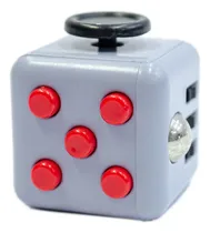 Comprar Cubo Relajante Antiestres Gris Con Rojo Fidget Cube