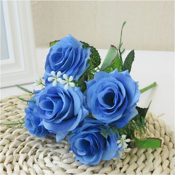 Flores Artificiais Azul Tiffany Atacado | MercadoLivre 📦