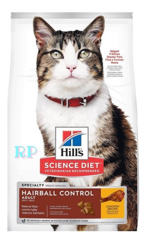 Hills Gato Adult Hairball Control 3.17kg Envio Gratis Razas