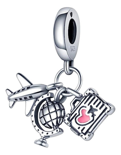 Charm Dije Plata 925 - Modelo Traveler 