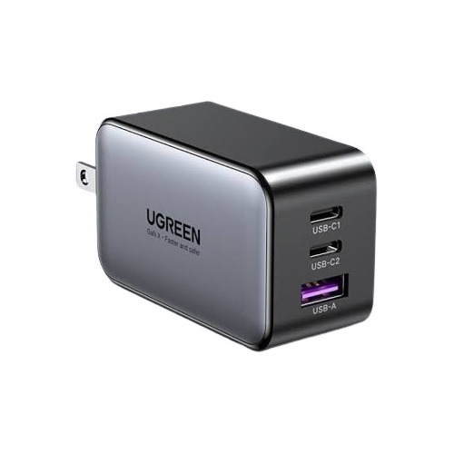 Ugreen Cargador De Pared Nexode, 65w, 2x Usb-c 1x Usb-a