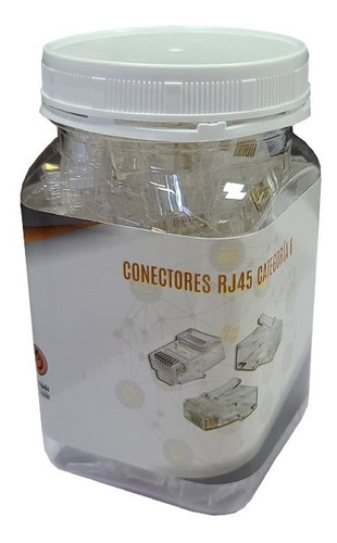 Conectores Rj45 Cat6 Wireplus 100 Unidades