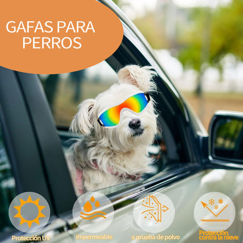 N Lentes Gafas Sol Para Perros Pequeño Protección Uv Viento